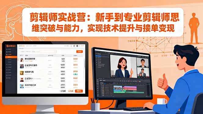 剪辑师实战营：新手到专业剪辑师思维突破与能力，实现技术提升与接单变现采购|汽车产业|汽车配件|机加工蚂蚁智酷企业交流社群中心