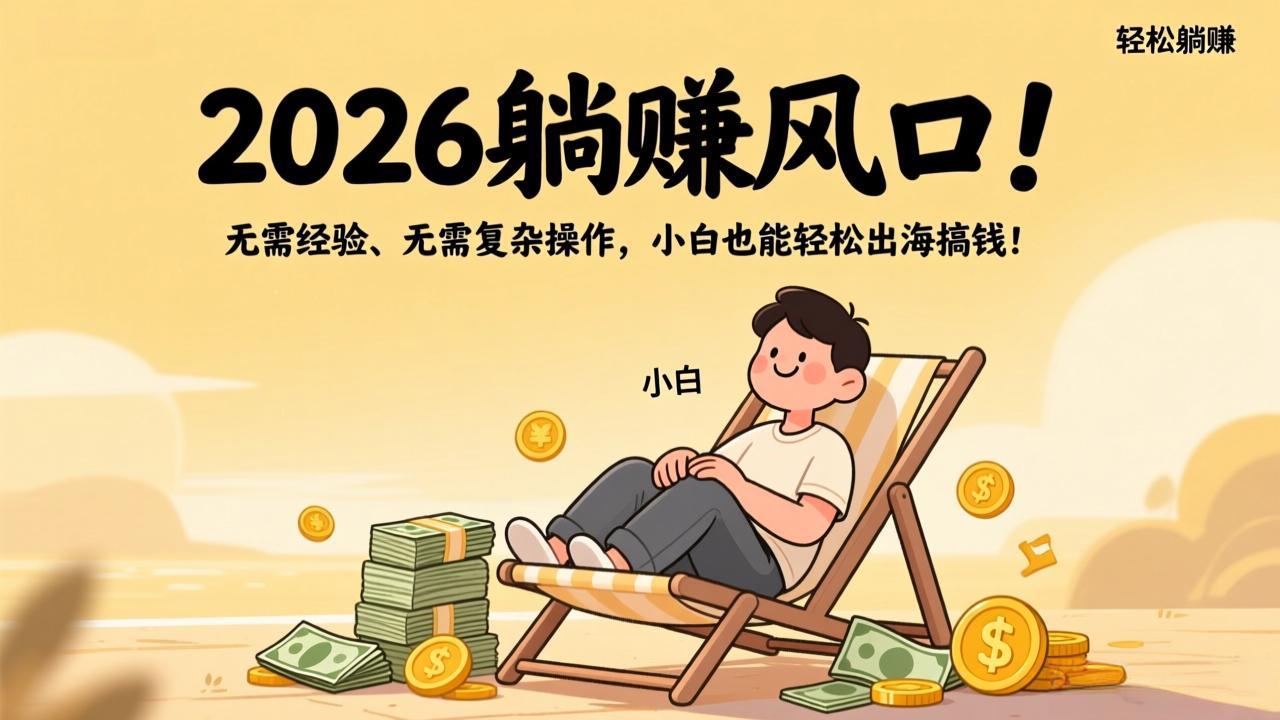 2026躺赚风口!无需经验、无需复杂操作,小白也能轻松出海搞钱!采购|汽车产业|汽车配件|机加工蚂蚁智酷企业交流社群中心