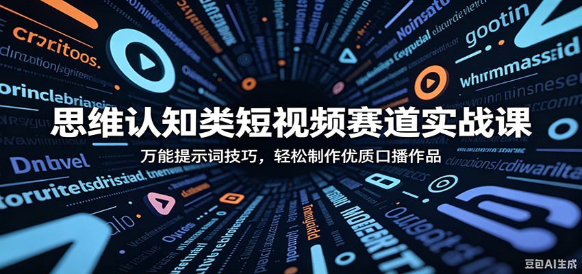 思维认知类短视频赛道实战课：万能提示词技巧，轻松制作优质口播作品采购|汽车产业|汽车配件|机加工企业家交流社群中心