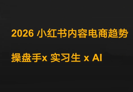 迪安·2026小红书内容电商趋势操盘手x实习生xAI采购|汽车产业|汽车配件|机加工蚂蚁智酷企业交流社群中心