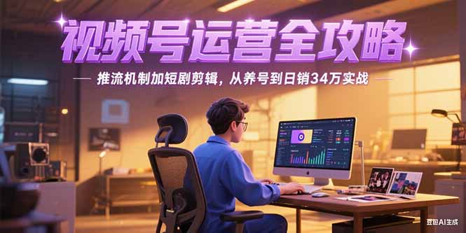 2025视频号运营全攻略,推流机制加短剧剪辑,从养号到日销34万实战采购|汽车产业|汽车配件|机加工蚂蚁智酷企业交流社群中心