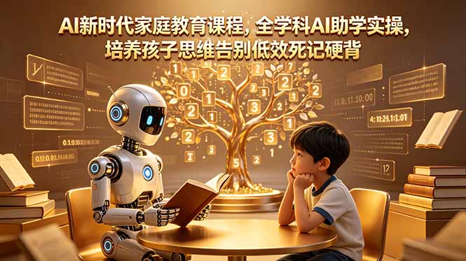 AI新时代家庭教育课程，全学科AI助学实操，培养孩子思维告别低效死记硬背采购|汽车产业|汽车配件|机加工企业家交流社群中心