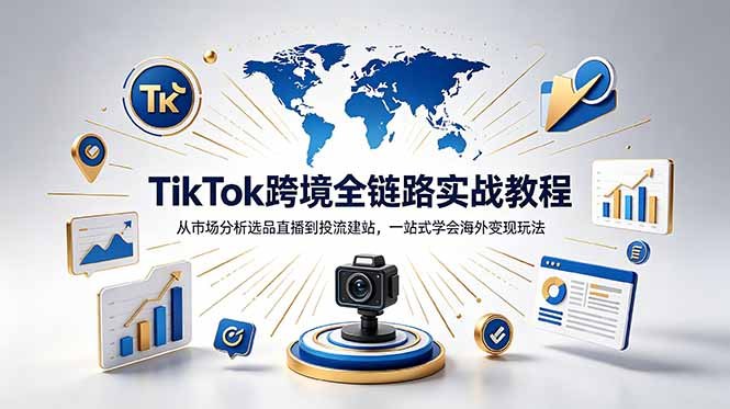 TikTok+独立站跨境基础全套教程,拆解平台盈利逻辑,新手从零跑通变现全流程采购|汽车产业|汽车配件|机加工企业家交流社群中心