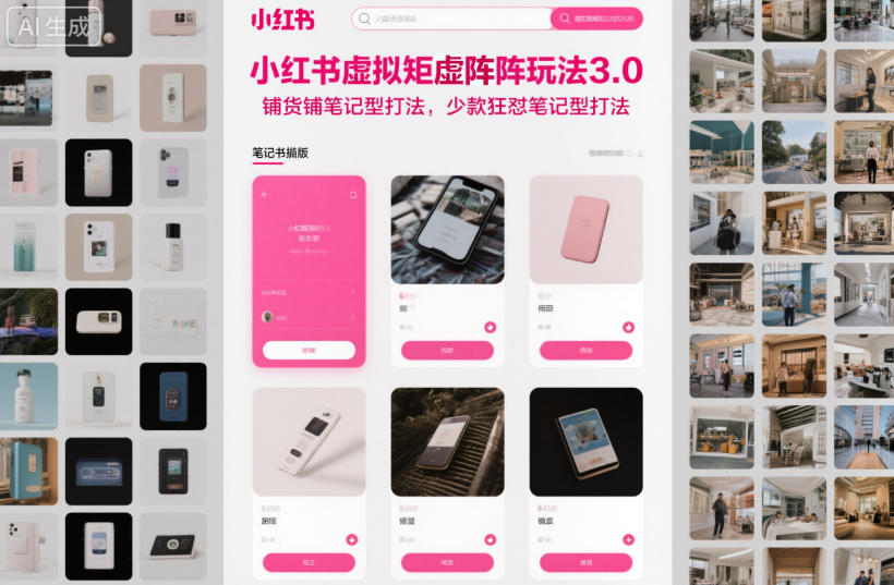 小红书虚拟矩阵玩法3.0,铺货铺笔记型打法,少款狂怼笔记型打法采购|汽车产业|汽车配件|机加工蚂蚁智酷企业交流社群中心