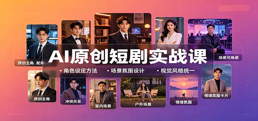 AI原创短剧实战课：从零搭建短剧创作全流程，批量产出可上线剧本采购|汽车产业|汽车配件|机加工企业家交流社群中心
