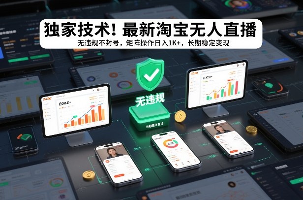 独家技术！最新淘宝无人直播：无违规不封号，矩阵操作日入1K+，长期稳定变现【揭秘】采购|汽车产业|汽车配件|机加工蚂蚁智酷企业交流社群中心