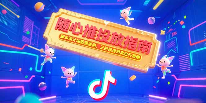 随心推投放指南,脚本设计加数据监测,三阶段自然流拉升策略采购|汽车产业|汽车配件|机加工蚂蚁智酷企业交流社群中心