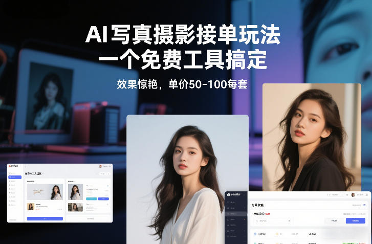 AI写真摄影接单玩法，一个免费工具搞定，效果惊艳，单价50-100每套采购|汽车产业|汽车配件|机加工蚂蚁智酷企业交流社群中心