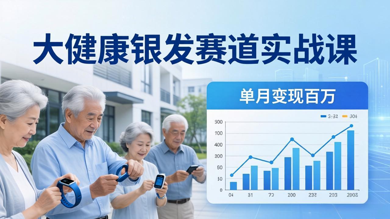 大健康银发赛道实战课:拆解视频号线索型 IP 单月变现百万逻辑,教你精准获客高效变现采购|汽车产业|汽车配件|机加工企业家交流社群中心
