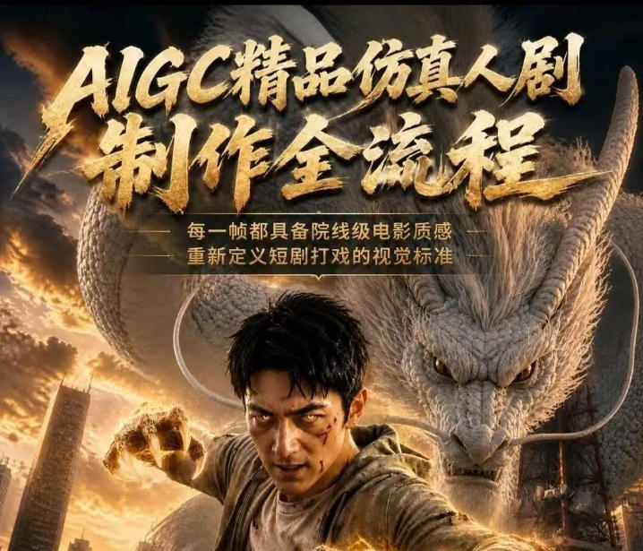 AIGC精品仿真人剧豢龙人全流程制作解析2026,国风仿真人创作+打斗剧情+人设编排,一站式AI短剧入门采购|汽车产业|汽车配件|机加工企业家交流社群中心