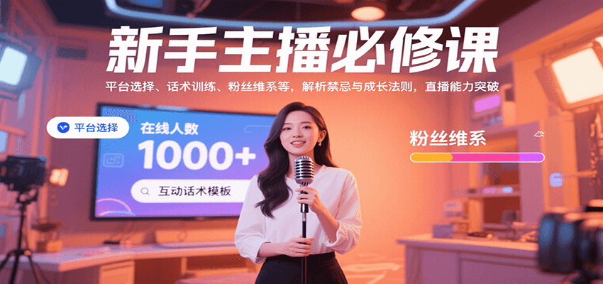 新手主播必修课：平台选择、话术训练、粉丝维系等，解析禁忌与成长法则，突破直播能力采购|汽车产业|汽车配件|机加工蚂蚁智酷企业交流社群中心