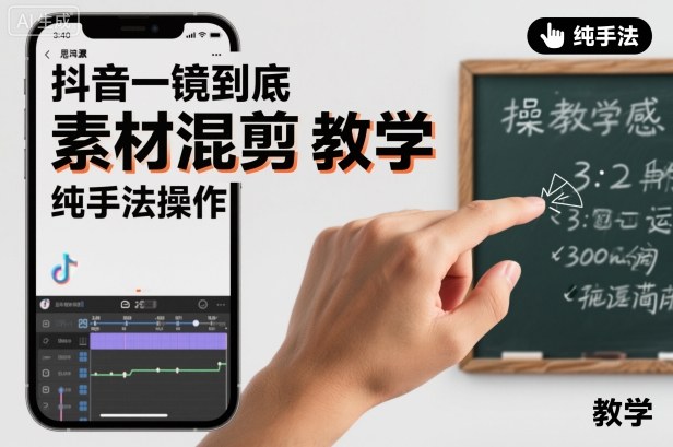 抖音一镜到底素材混剪教学,纯手法操作采购|汽车产业|汽车配件|机加工蚂蚁智酷企业交流社群中心