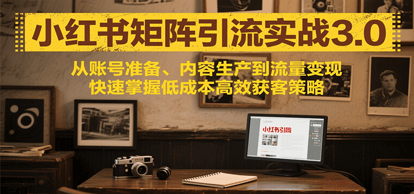 小红书矩阵引流3.0，从账号准备、内容生产到流量变现，快速掌握低成本高效获客策略采购|汽车产业|汽车配件|机加工蚂蚁智酷企业交流社群中心
