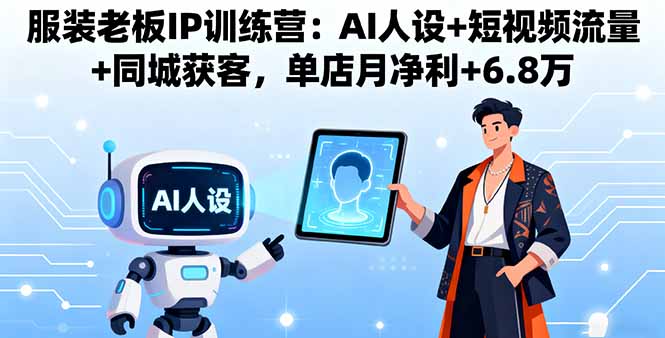 服装老板IP训练营：AI人设+短视频流量+同城获客，单店月净利+6.8万采购|汽车产业|汽车配件|机加工蚂蚁智酷企业交流社群中心