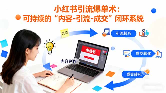 小红书引流爆单术:构建一套低成本 可持续的“内容-引流-成交”闭环系统采购|汽车产业|汽车配件|机加工蚂蚁智酷企业交流社群中心