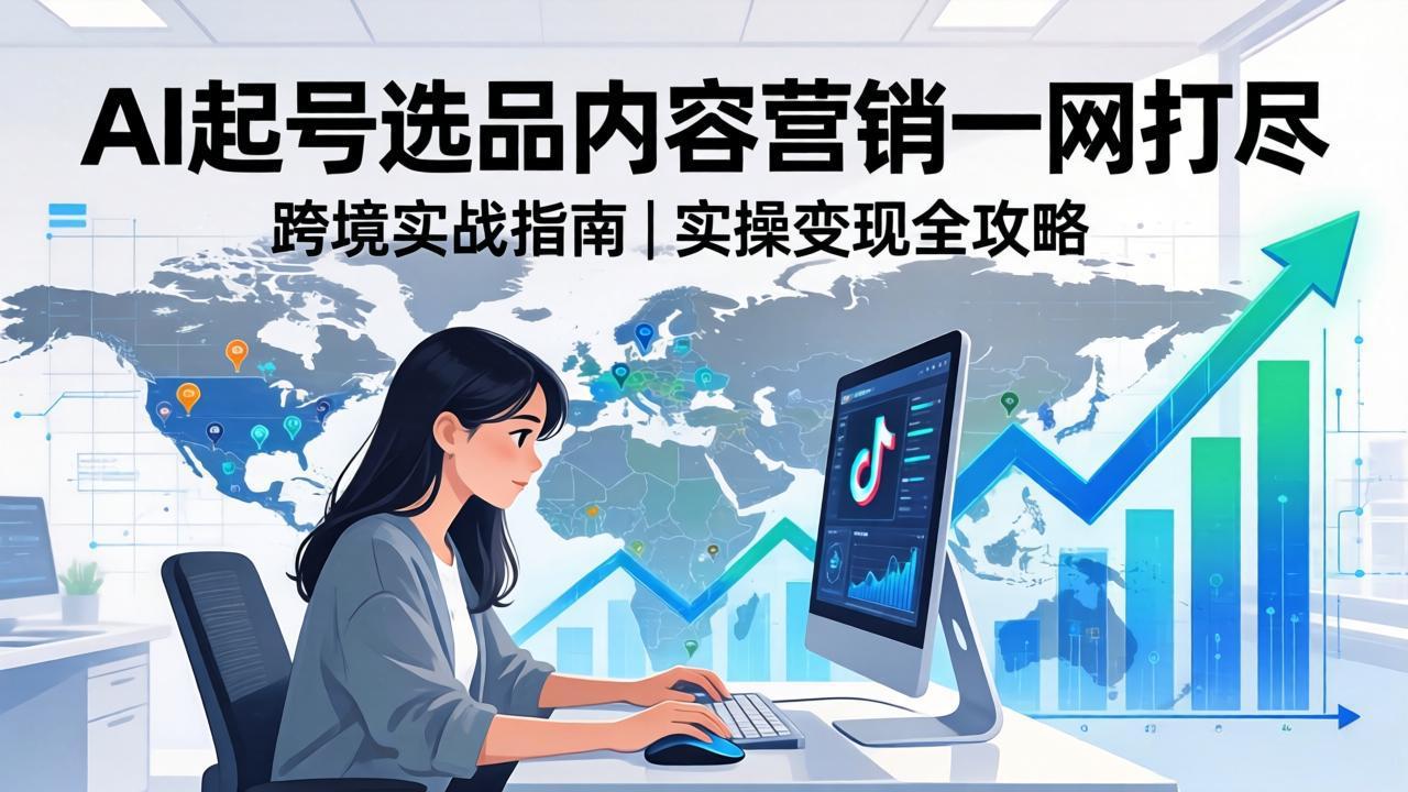 2026 TikTok 跨境AI实操:从零基础到变现全流程,AI起号选品内容营销一网打尽采购|汽车产业|汽车配件|机加工企业家交流社群中心