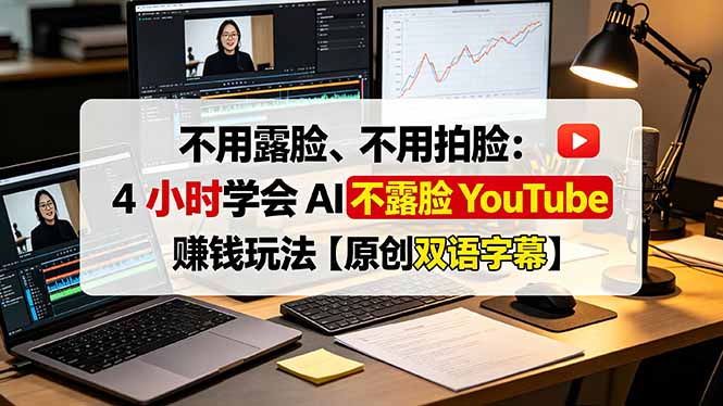 不用露脸、不用拍脸:4 小时学会 AI 不露脸 YouTube 赚钱玩法【原创双语字幕】采购|汽车产业|汽车配件|机加工企业家交流社群中心