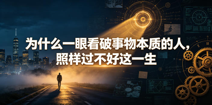 付费文章:为什么一眼看破事物本质的人,照样过不好这一生采购|汽车产业|汽车配件|机加工企业家交流社群中心
