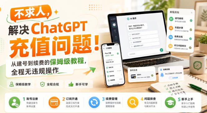 不求人，解决ChatGPT充值问题！从建号到续费的保姆级教程，全程无违规操作采购|汽车产业|汽车配件|机加工企业家交流社群中心