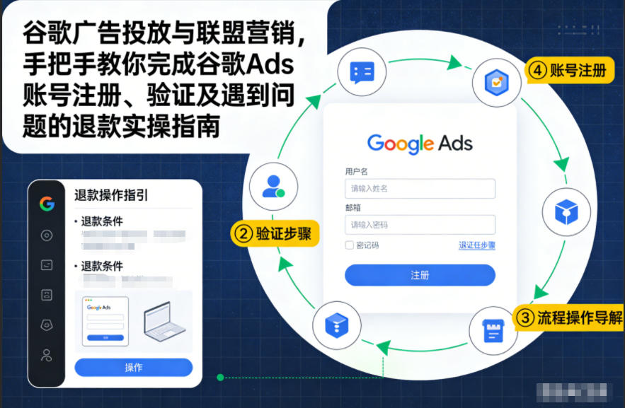 谷歌广告投放与联盟营销，手把手教你完成谷歌Ads账号注册、验证及遇到问题的退款实操指南采购|汽车产业|汽车配件|机加工蚂蚁智酷企业交流社群中心