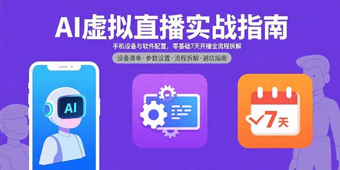 AI虚拟直播实战指南，手机设备与软件配置，零基础7天开播全流程拆解采购|汽车产业|汽车配件|机加工蚂蚁智酷企业交流社群中心
