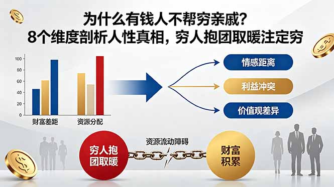付费文章：为什么有钱人不帮穷亲戚？8个维度剖析人性真相，穷人抱团取暖注定穷采购|汽车产业|汽车配件|机加工企业家交流社群中心