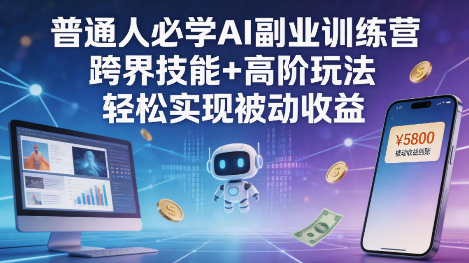 普通人必学AI副业训练营跨界技能+高阶玩法轻松实现被动收益采购|汽车产业|汽车配件|机加工企业家交流社群中心