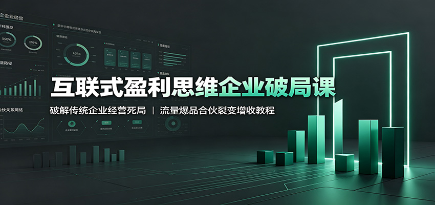 互联式盈利思维企业破局课:破解传统企业经营死局,流量爆品合伙裂变增收教程采购|汽车产业|汽车配件|机加工企业家交流社群中心