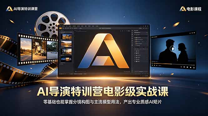 AI导演特训营电影级实战课,零基础也能掌握分镜构图与主流模型用法,产出专业质感AI短片采购|汽车产业|汽车配件|机加工企业家交流社群中心