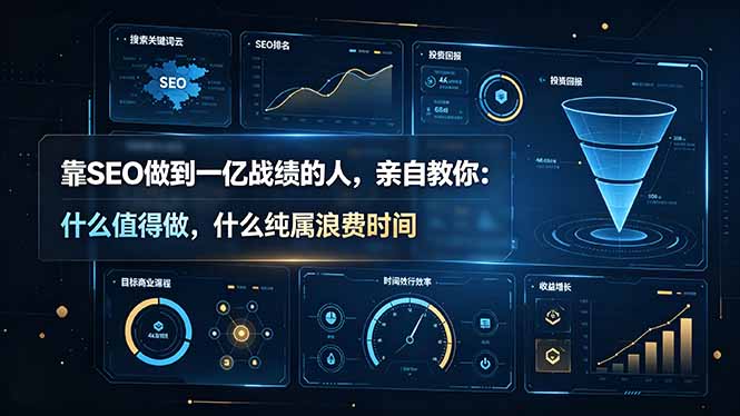 靠SEO做到一亿战绩的人，亲自教你：什么值得做，什么纯属浪费时间【原创双语字幕】采购|汽车产业|汽车配件|机加工企业家交流社群中心