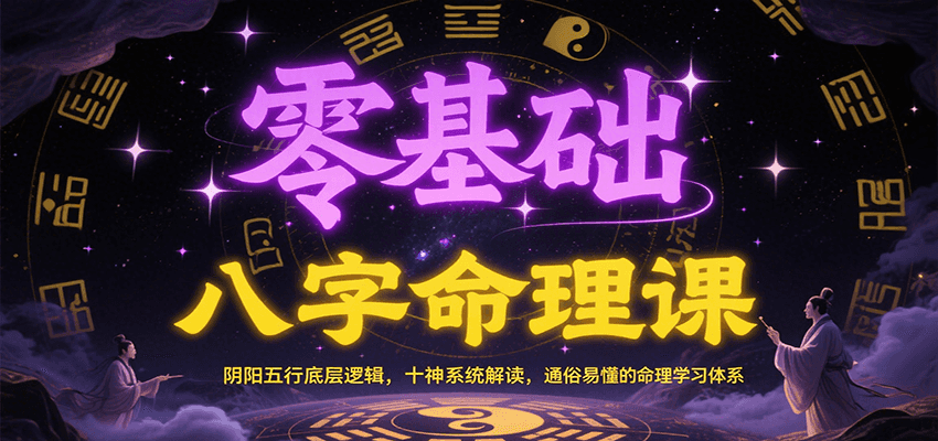 零基础八字命理课:阴阳五行底层逻辑,十神系统解读,通俗易懂的命理学习体系采购|汽车产业|汽车配件|机加工蚂蚁智酷企业交流社群中心