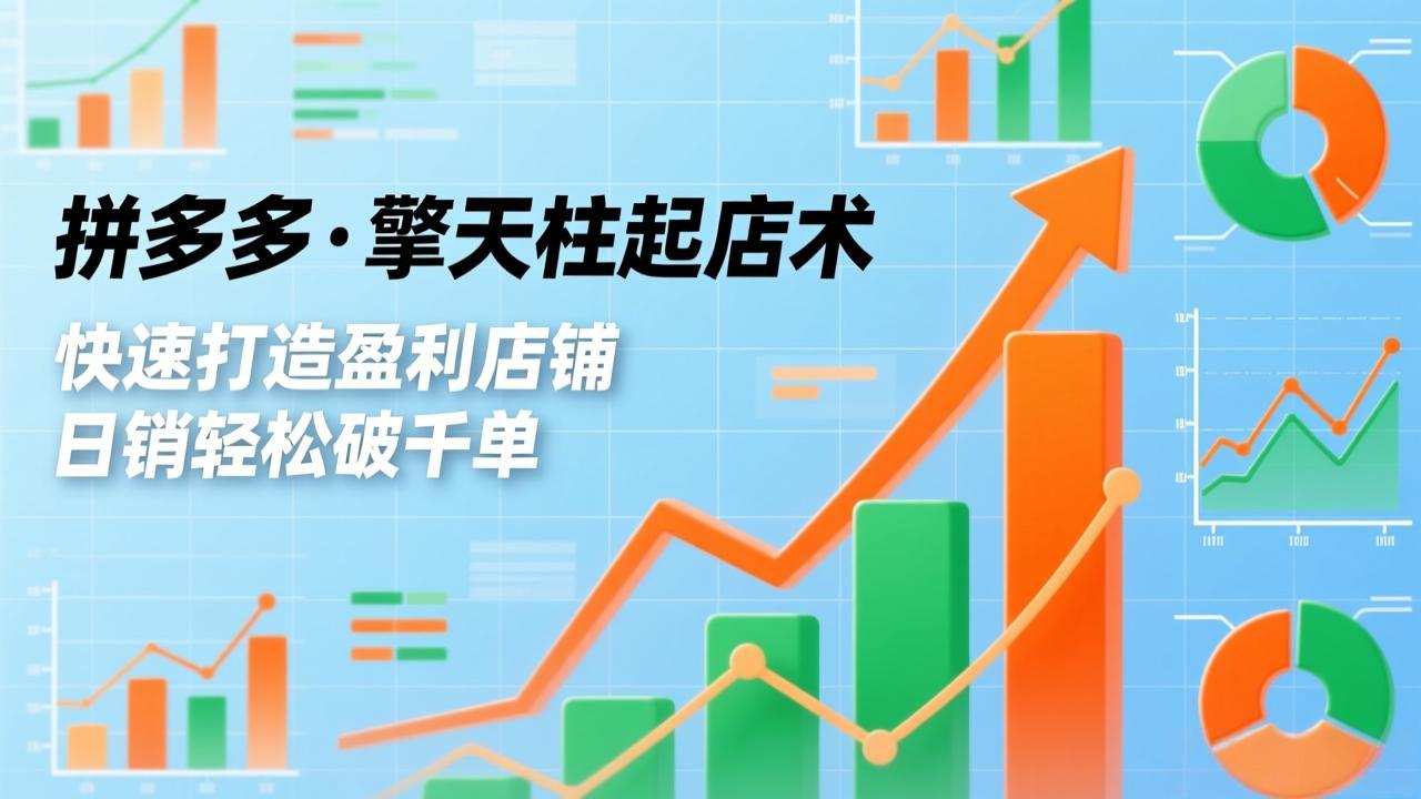 拼多多·擎天柱起店术，爆流布局、利润起飞、不断流，快速打造盈利店铺，日销破千单(更新采购|汽车产业|汽车配件|机加工蚂蚁智酷企业交流社群中心