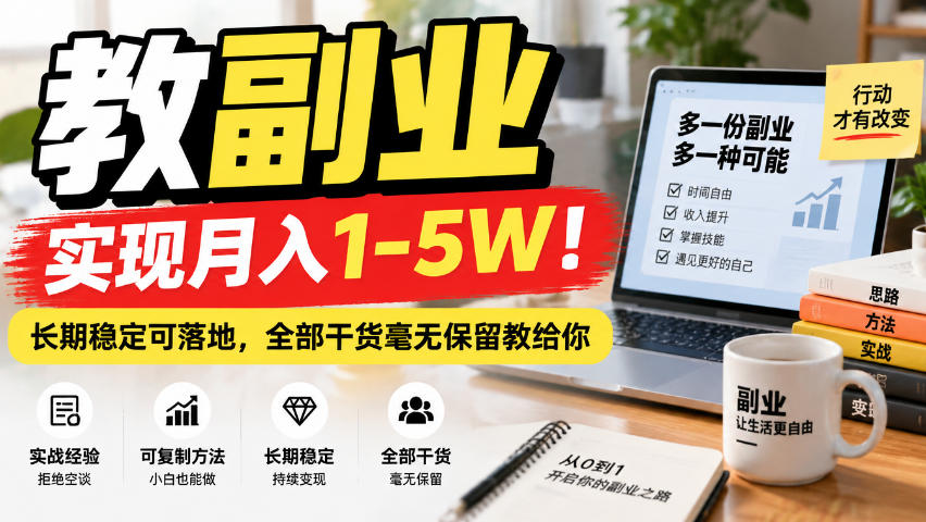 “教副业”实现月入1-5W!长期稳定可落地,全部干货毫无保留教给你【揭秘】采购|汽车产业|汽车配件|机加工企业家交流社群中心