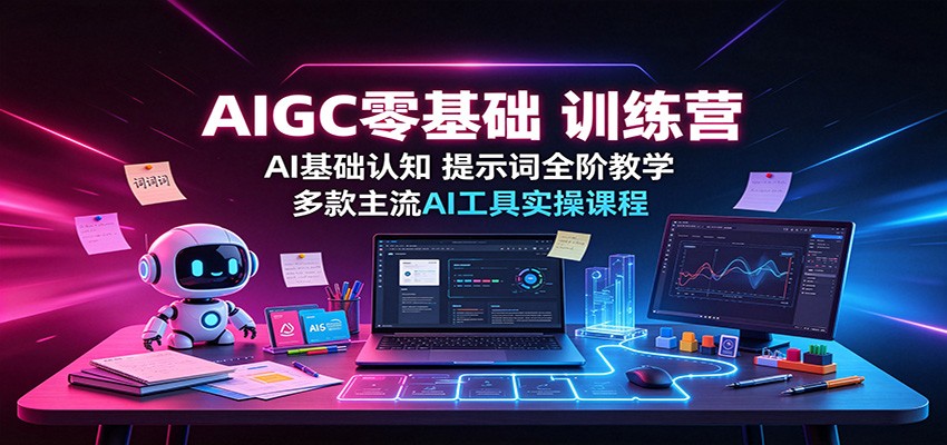 AIGC零基础训练营:AI基础认知,提示词全阶教学,多款主流AI工具实操课程采购|汽车产业|汽车配件|机加工企业家交流社群中心