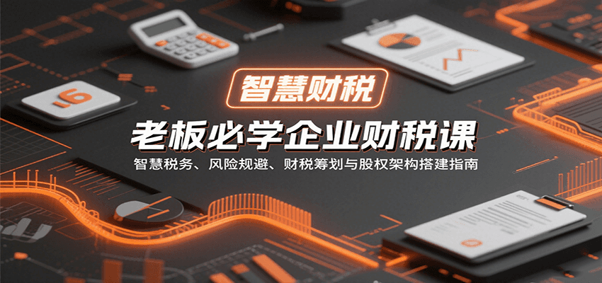 老板必学企业财税课:智慧税务、风险规避、财税筹划与股权架构搭建指南采购|汽车产业|汽车配件|机加工蚂蚁智酷企业交流社群中心