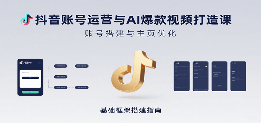 抖音账号运营与AI爆款视频打造课:含账号搭建、运营及多种AI特效视频制作方法采购|汽车产业|汽车配件|机加工蚂蚁智酷企业交流社群中心