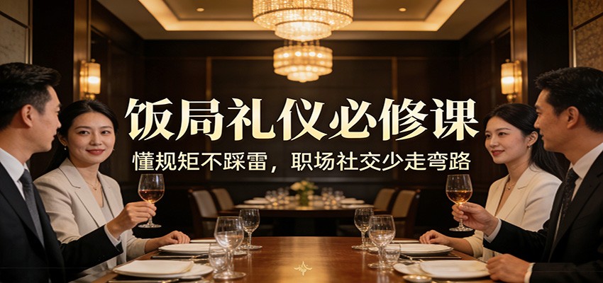 公众号收费文章：《饭局礼仪必修课：懂规矩不踩雷，职场社交少走弯路》采购|汽车产业|汽车配件|机加工蚂蚁智酷企业交流社群中心