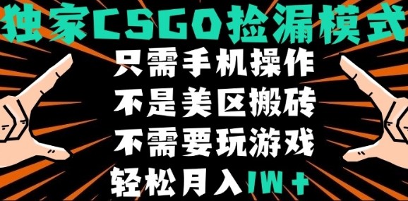 CSGO自动捡漏项目，最新独家玩法，不是美区搬砖，不需要了解和玩游戏，新手小白轻松月入1W+【揭秘】采购|汽车产业|汽车配件|机加工蚂蚁智酷企业交流社群中心