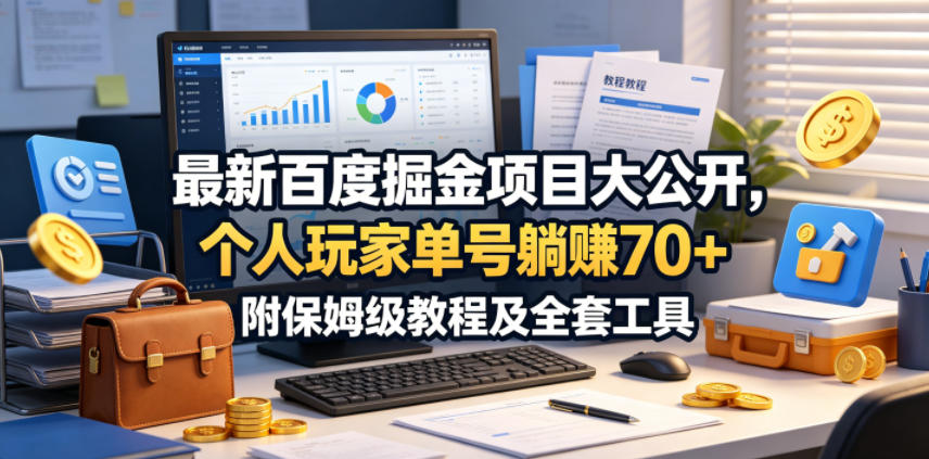 最新百度掘金项目大公开，个人玩家单号躺賺70+，附保姆级教程及全套工具【揭秘】采购|汽车产业|汽车配件|机加工企业家交流社群中心