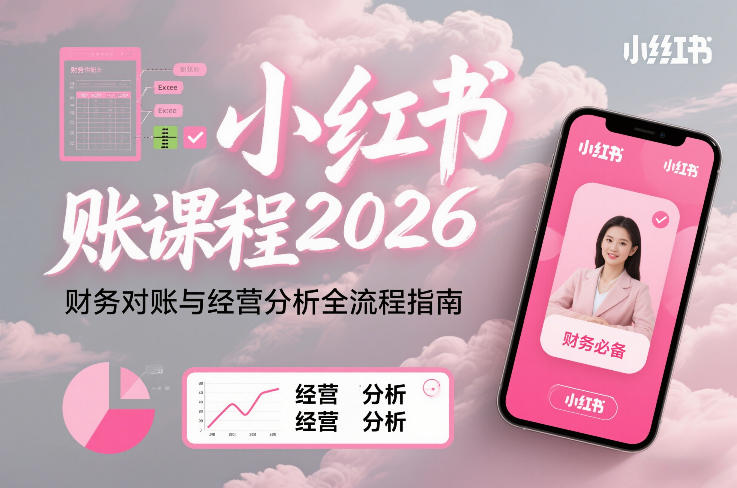 小红书对账课程2026,财务对账与经营分析全流程指南采购|汽车产业|汽车配件|机加工蚂蚁智酷企业交流社群中心