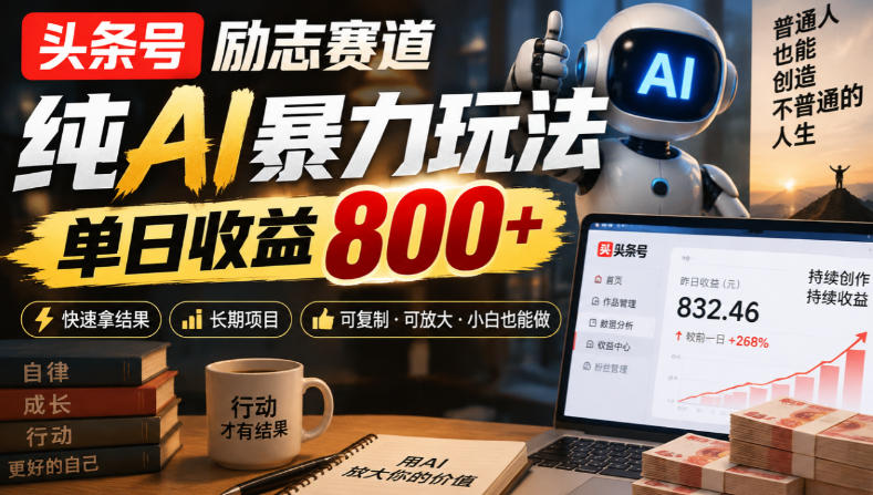 头条号励志赛道，纯AI暴力玩法，单日收益800+，快速拿结果，长期项目采购|汽车产业|汽车配件|机加工企业家交流社群中心