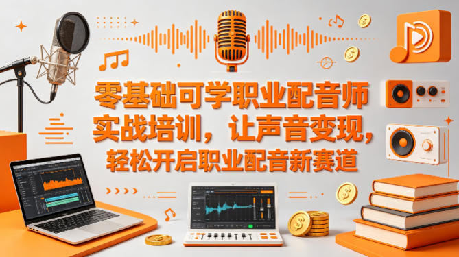 零基础可学职业配音师实战培训，让声音变现，轻松开启职业配音新赛道采购|汽车产业|汽车配件|机加工企业家交流社群中心