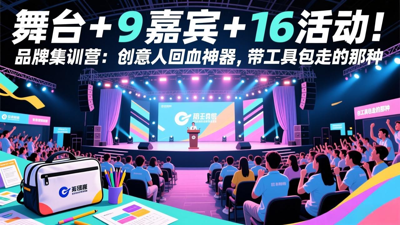 舞台 + 9 嘉宾 + 16 活动！品牌集训营：创意人回血神器，带工具包走的那种采购|汽车产业|汽车配件|机加工蚂蚁智酷企业交流社群中心