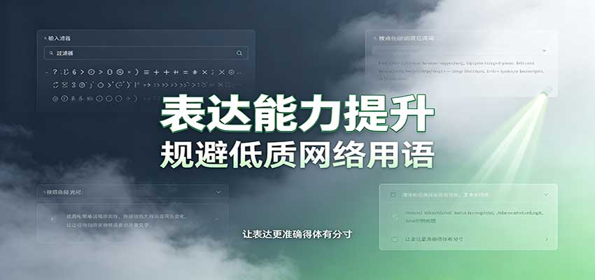 表达能力提升：语言塑造思想逻辑，规避低质网络用语，强化心智感知采购|汽车产业|汽车配件|机加工企业家交流社群中心