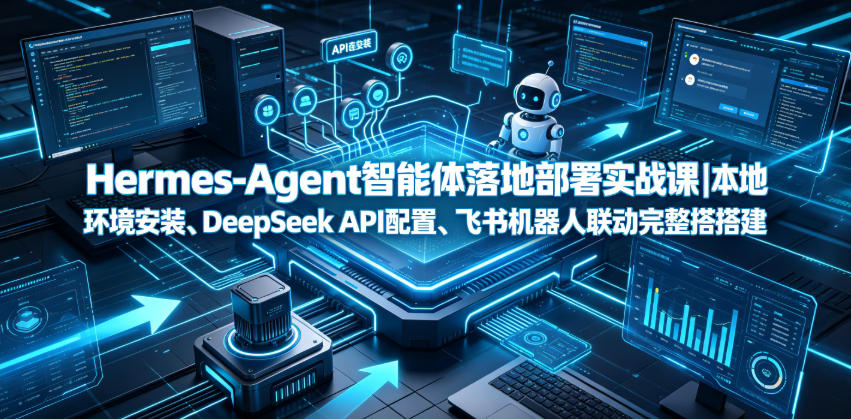 Hermes-Agent智能体落地部署实战课|本地环境安装、DeepSeek API配置、飞书机器人联动完整搭建教程采购|汽车产业|汽车配件|机加工企业家交流社群中心