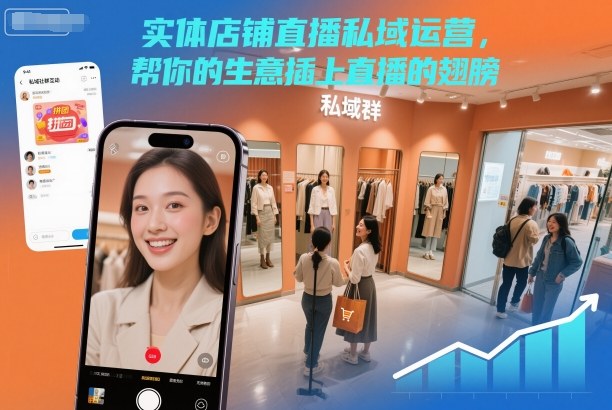 实体店铺直播私域运营，帮你的生意插上直播的翅膀采购|汽车产业|汽车配件|机加工蚂蚁智酷企业交流社群中心