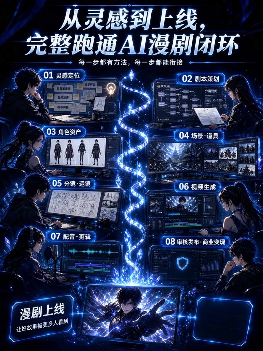图片[2]采购|汽车产业|汽车配件|机加工【无水印】2026AI漫剧创作与商业变现掘金营：打通选题→AI编剧→角色场景→自动分镜→视频生成→剪辑发布→运营变现采购|汽车产业|汽车配件|机加工企业家交流社群中心