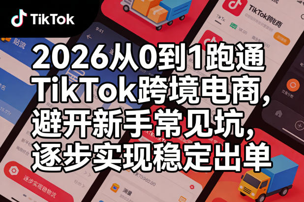 2026从0到1跑通TikTok跨境电商，避开新手常见坑，逐步实现稳定出单采购|汽车产业|汽车配件|机加工企业家交流社群中心