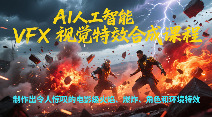 AI人工智能VFX视觉特效合成课程,制作出令人惊叹的电影级火焰、爆炸、角色和环境特效采购|汽车产业|汽车配件|机加工蚂蚁智酷企业交流社群中心