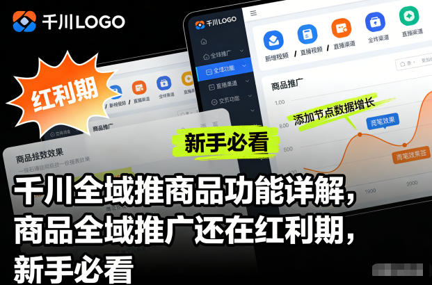 千川全域推商品功能详解，商品全域推广还在红利期，新手必看采购|汽车产业|汽车配件|机加工蚂蚁智酷企业交流社群中心